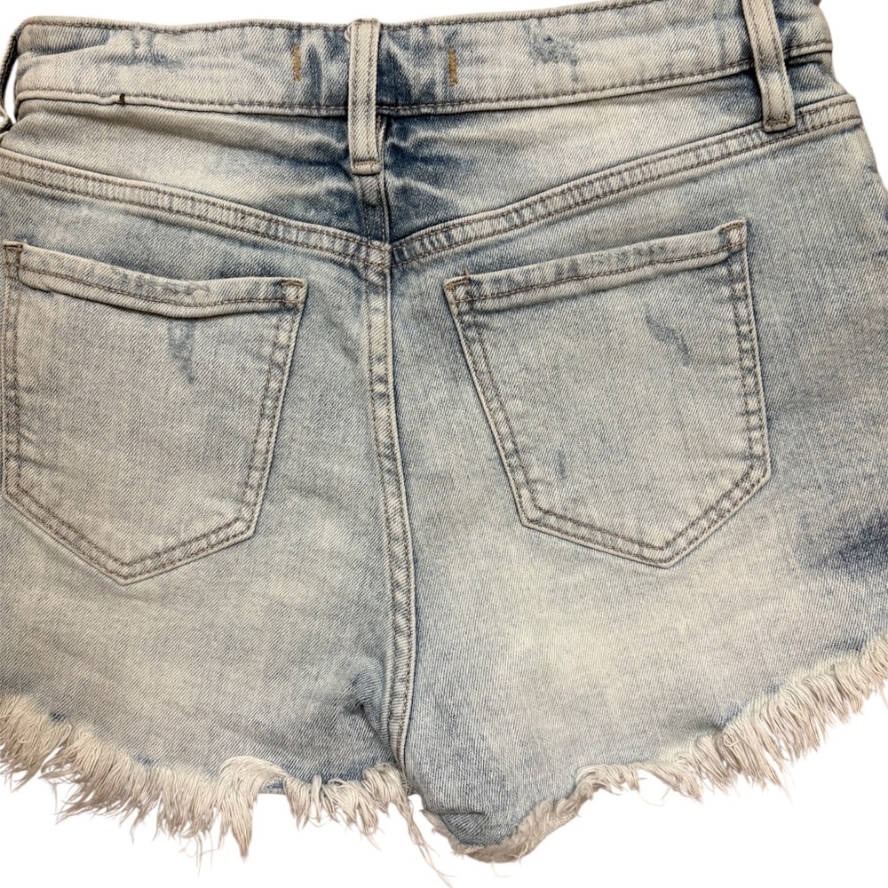 Y2K High Rise Distressed Cut off Denim Booty Shorts